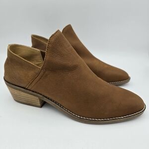 Lucky Brand Fausst Ankle Booties, Cedar (Brown Leather), Women's 9.5M